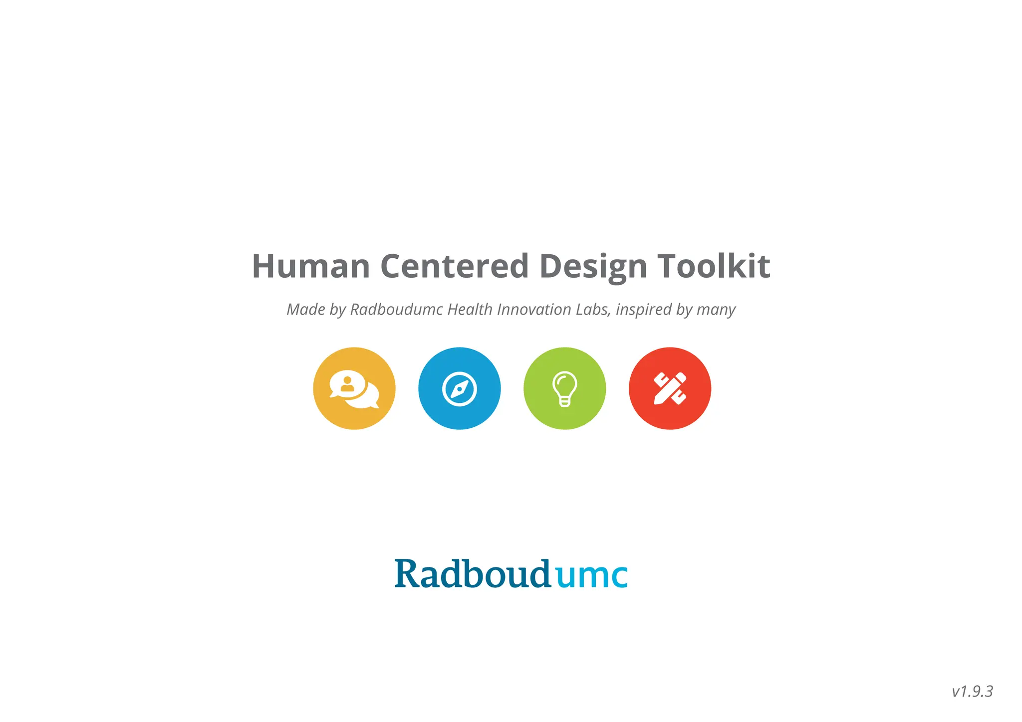 Human Centred Design Toolkit - By Radboudumc Health Innovation Labs | PDF