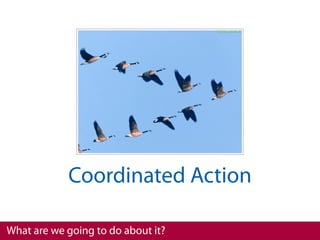 Coordinated Action

What are we going to do about it?
 