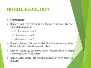 Rumen fluid examination | PPTX