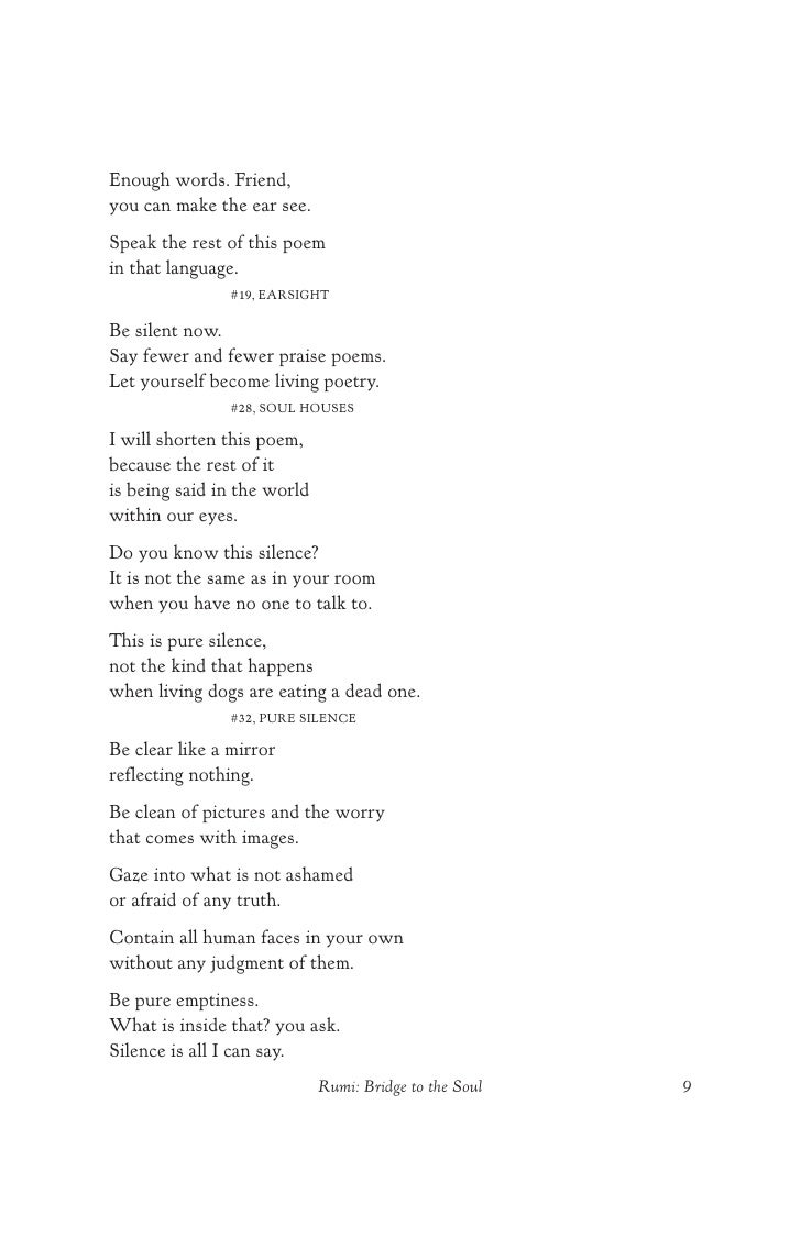 Rumi Bridge To The Soul