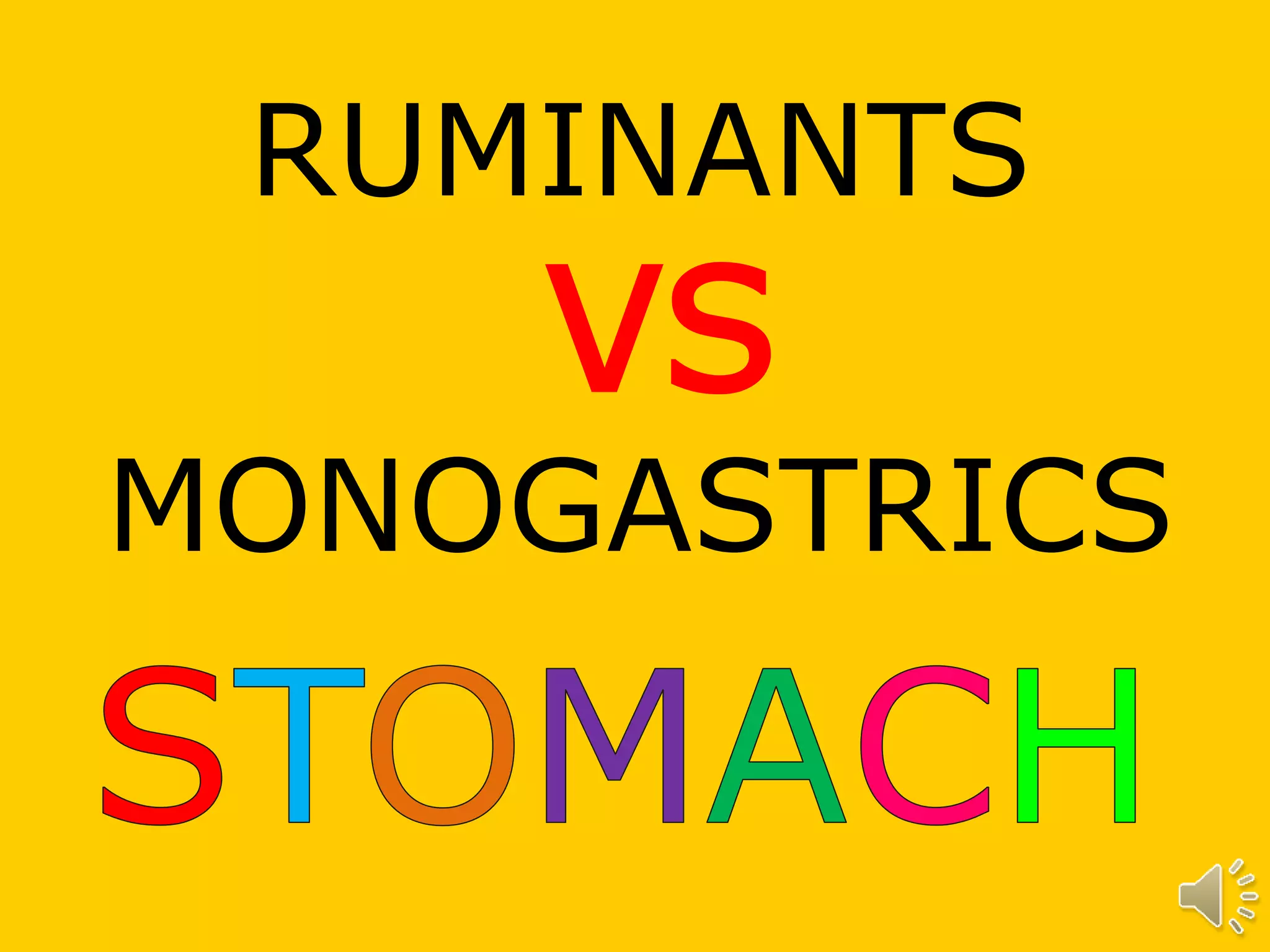Ruminant vs Monogastric Digestive Systems PPT