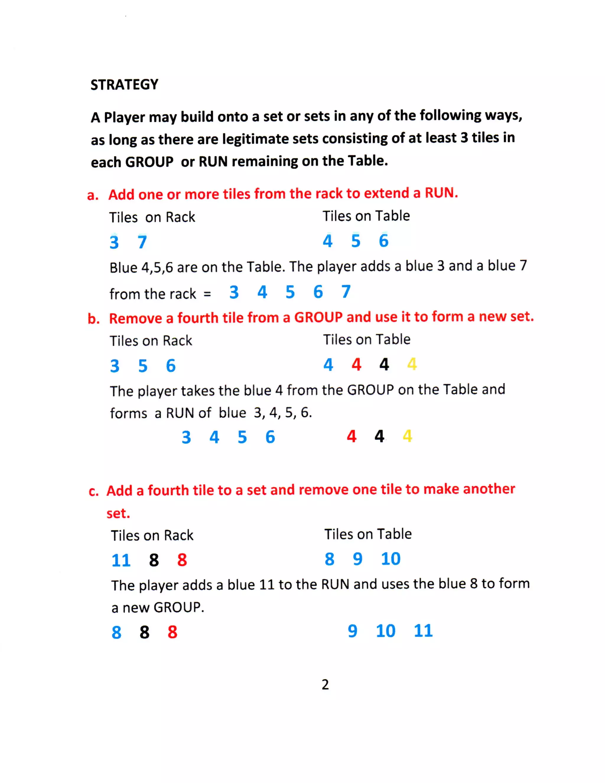 Rummikub Instructions PDF