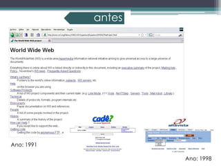 antes




Ano: 1991

                    Ano: 1998
 