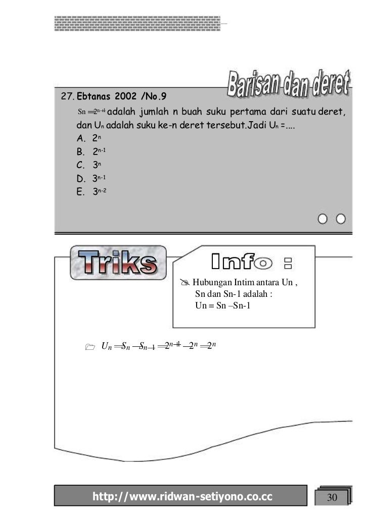 6(4x-1)=3 log deret dan Rumus cepat matematika barisan 6(4x-1)=3 log deret dan Rumus cepat matematika barisan