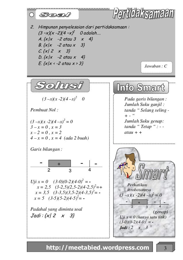 Rumus Cepat Matematika Pertidaksamaan 2