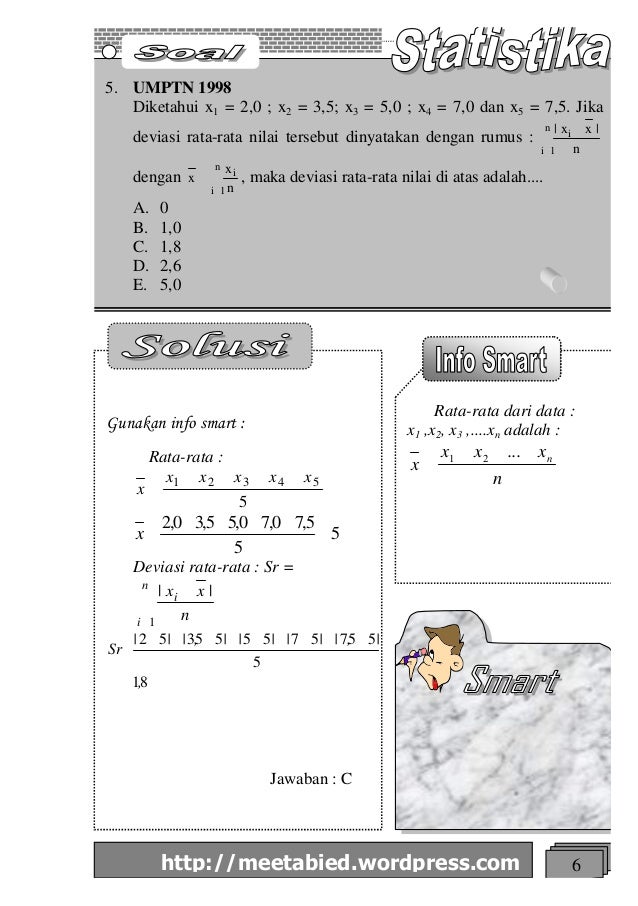 Rumus Cepat Matematika Statistika 2