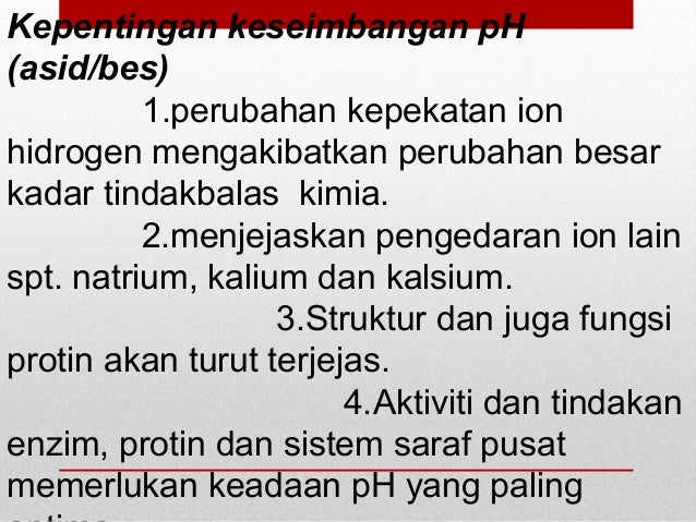 Rumusan Keseimbangan Acid Bes