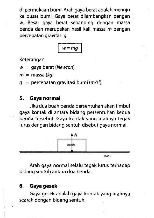 Rumus dinamika gerak lurus