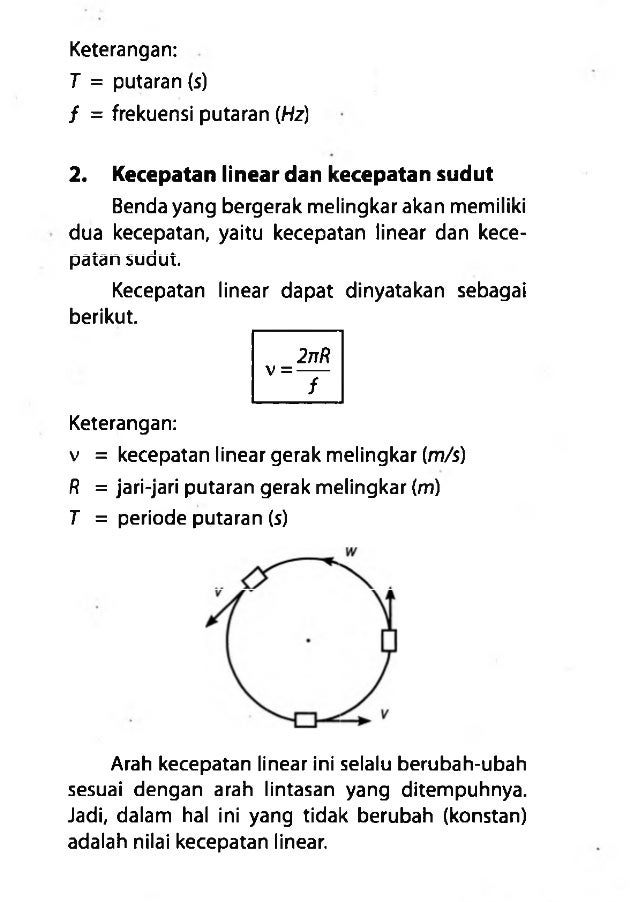 Rumus gerak melingkar