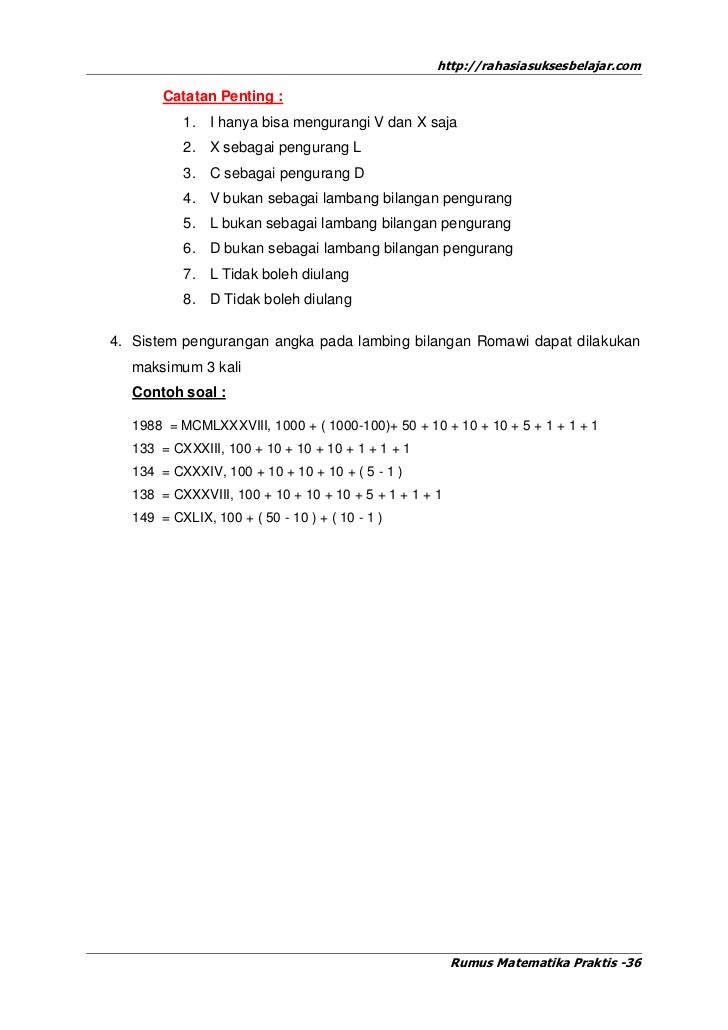 Download Kumpulan Rumus Matematika Lengkap