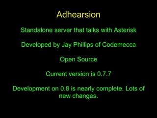 Adhearsion and Telegraph Framework Presentation