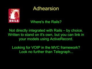 Adhearsion and Telegraph Framework Presentation