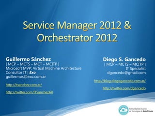 Guillermo Sánchez                                  Diego S. Gancedo
[ MCP – MCTS – MCT – MCITP ]                        [ ...