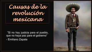 ”Si no hay justicia para el pueblo,
que no haya paz para el gobierno”
- Emiliano Zapata
 