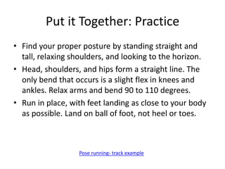 Efficient Running with Pose Method | PPTX