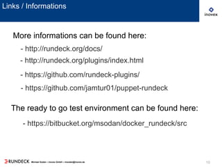 Rundeck Open Source Workflow Automation | PDF