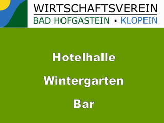 Hotelhalle Wintergarten Bar 