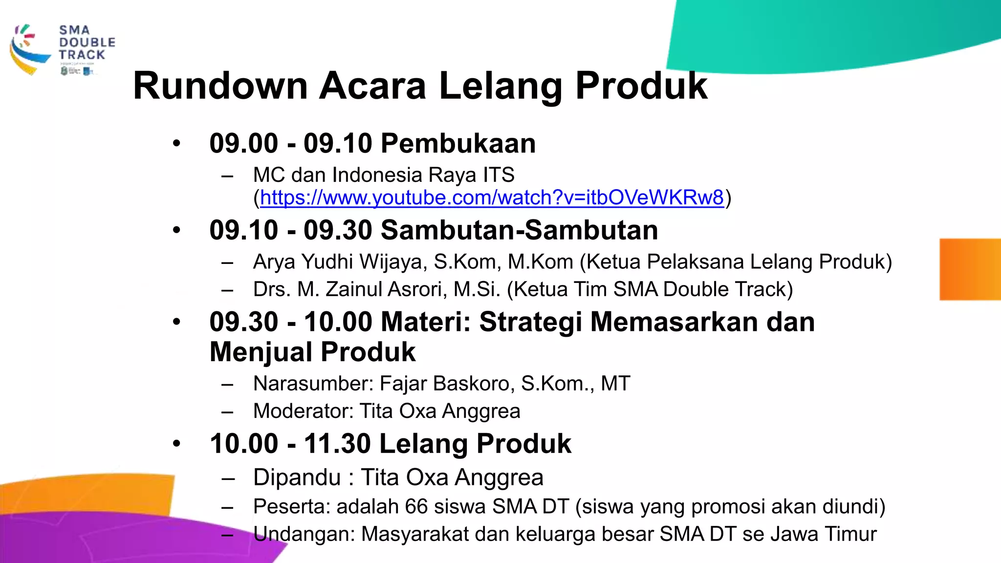 Rundown acara | PPTX