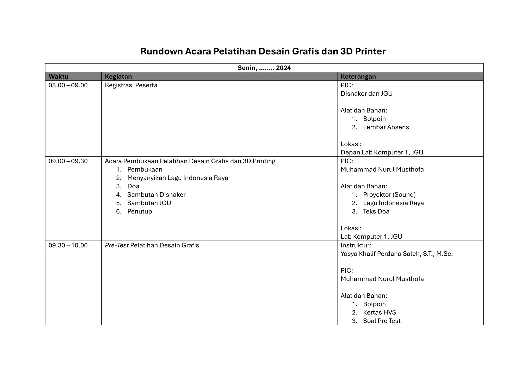 Lab Rundown Rundown Acara Kegiatan Pelatihan desain.pdf