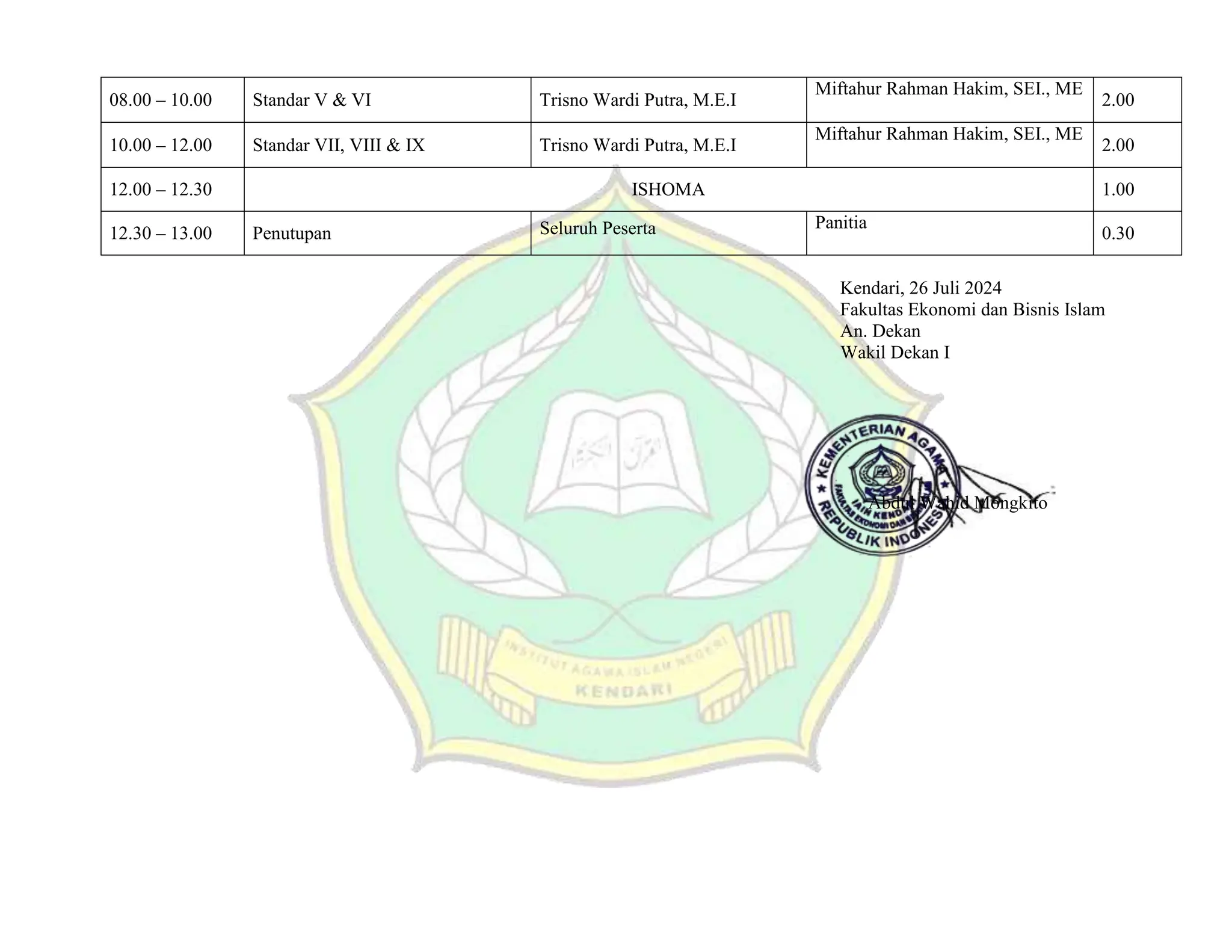EXAMPLE HOW TO MAKE A RUNDOWN FOR THE WORKSHOP EVENT | DOCX