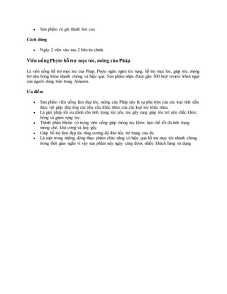 Rụng tóc uống thuốc gì?