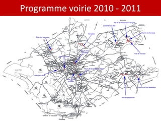 Programme voirie 2010 - 2011
 