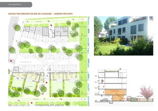 Les logements

DUPLEX TRAVERSANTS EN REZ DE CHAUSSEE - JARDINS PRIVATIFS

 