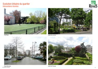 Evolution Urbaine du quartier
28LA FABRIQUE URBAINE
Interventions récentes
 