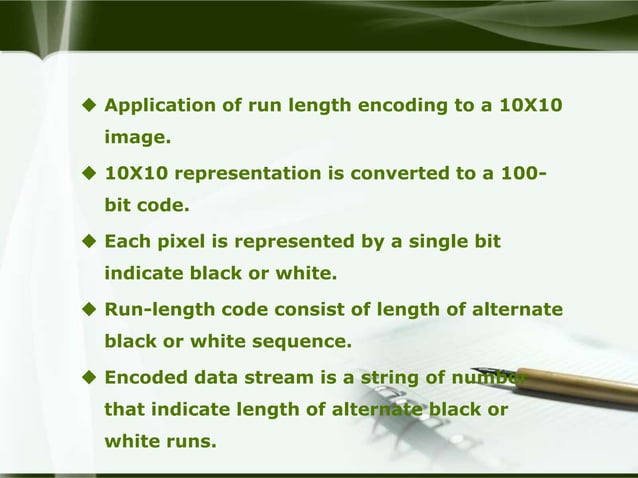 Run length encoding