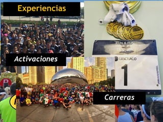 Experiencias
Activaciones
Carreras
 
