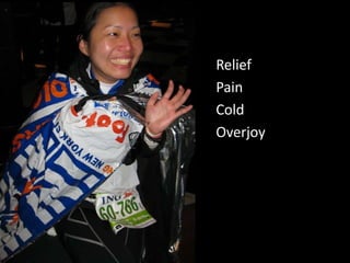 Relief
Pain
Cold
Overjoy

 