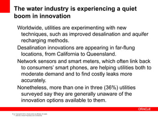 Running dry smart water and leak detection by steven windsor | PPTX