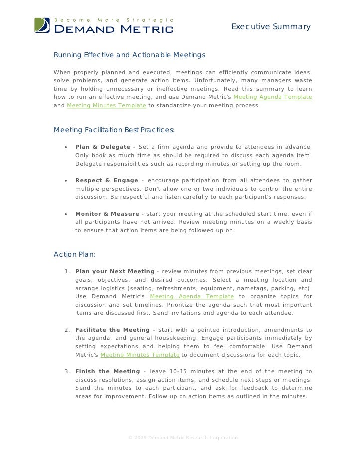 running effective and actionable meetings