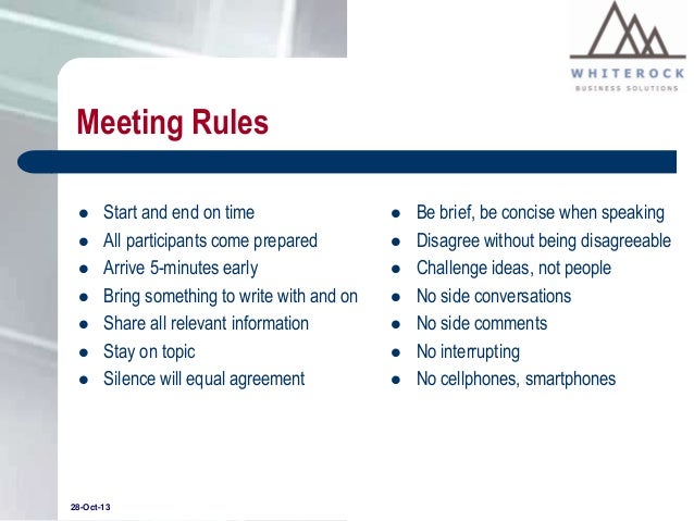meeting rules
