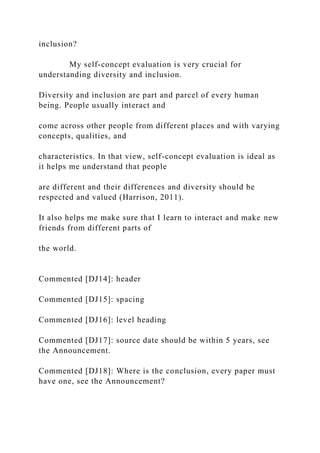 Running head DIVERSITY SELF-ASSESSMENT 1 Div.docx