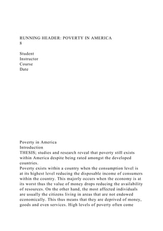 RUNNING HEADER POVERTY IN AMERICA8StudentInstructorCo.docx
