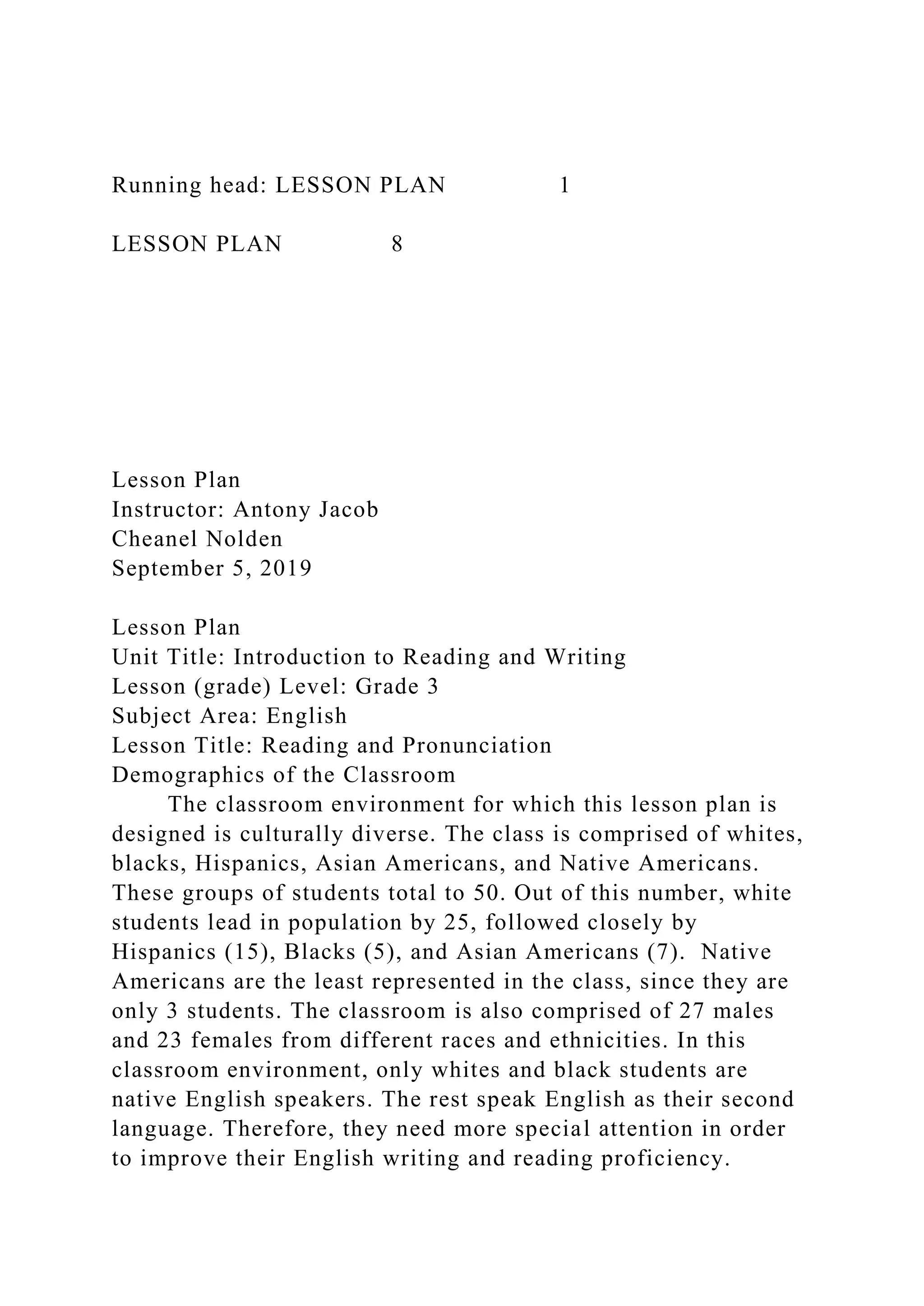 Running Head LESSON PLAN 1LESSON PLAN 8Le docx running-head-lesson-plan-1lesson-plan-8le-docx