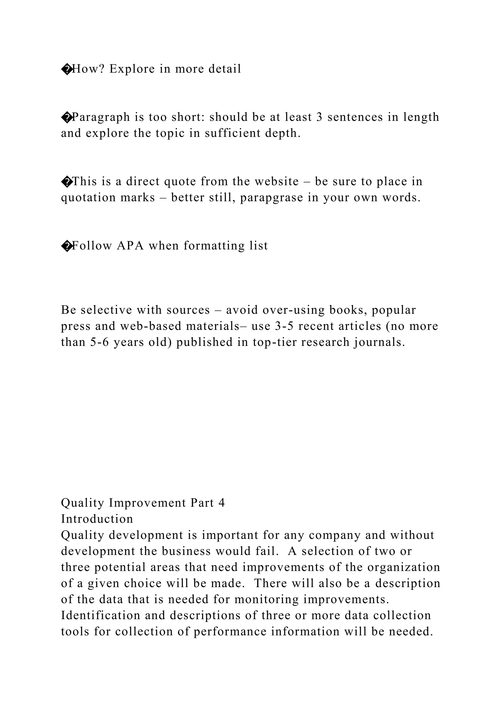 Running head QUALITY IMPROVEMENT .docx