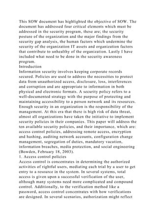 Running Head SECURITY AWARENESSSecurity Awareness .docx