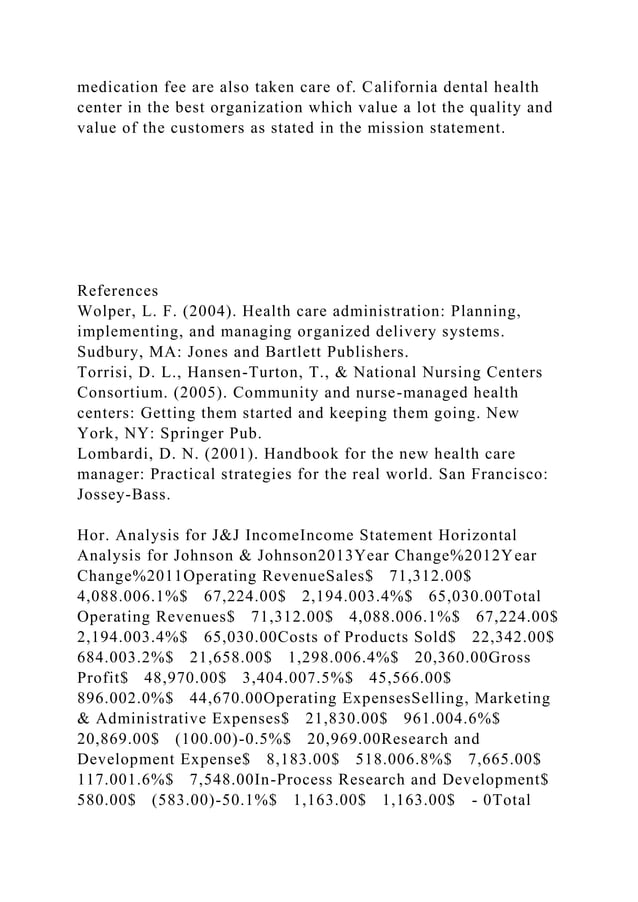 Running head STRATEGIC PLAN OF DENTAL HEALTH CARE CENTER .docx