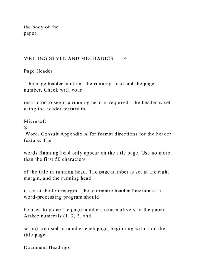 Writing Style And Mechanics
