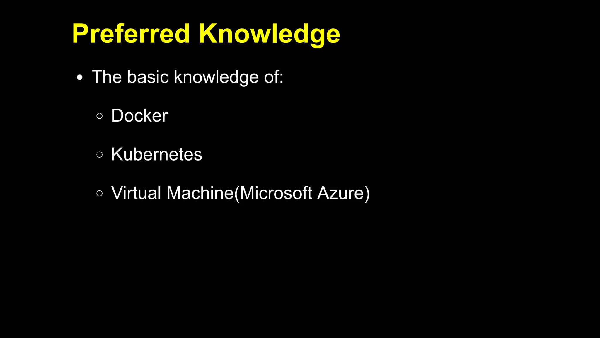 2019/5/16 Running k3s on Raspberry Pi
127.0.0.1:5500/#1 4/32
Preferred Knowledge
The basic knowledge of:
Docker
Kubernetes
Virtual Machine(Microsoft Azure)
 