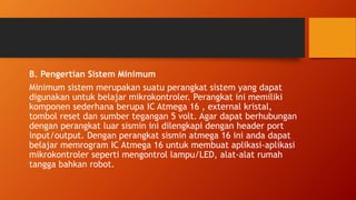 Running led dengan software bascom avr | PPTX