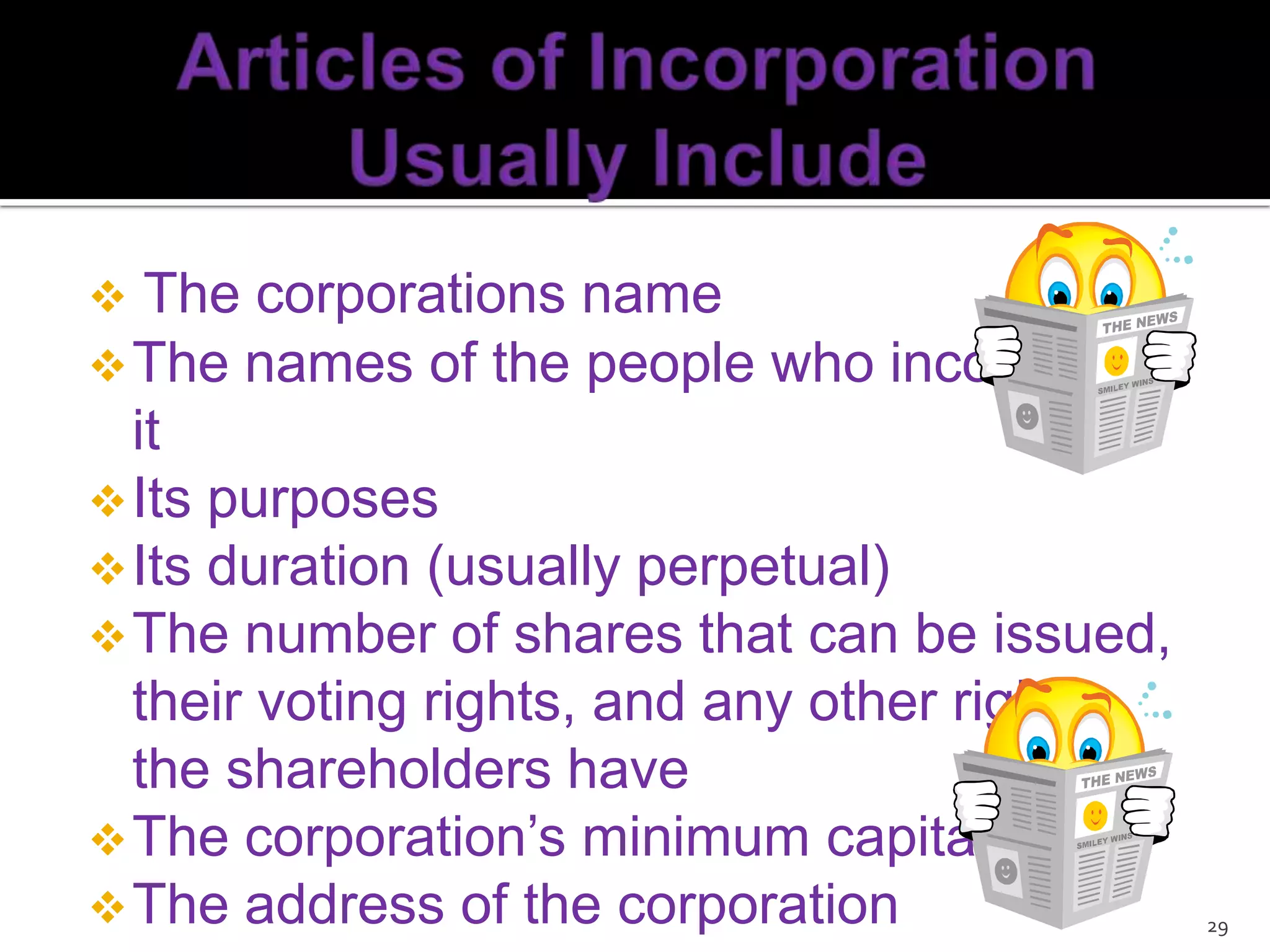 Why a Corporation? Business owners should incorporate for many reasons demonstrated throughout this presentation.