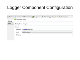 Logger Component Configuration
 
