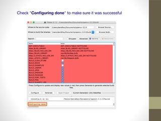 Check "Conﬁguring done" to make sure it was successful
 