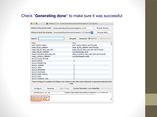 Check "Generating done" to make sure it was successful
 