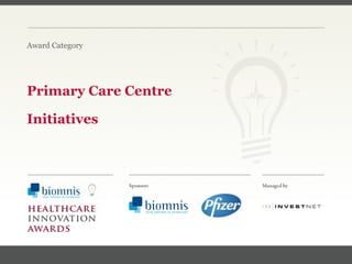 FACC, Cardiologist, Cleveland Clinic (US) Primary Care Centre Initiatives Award Category 