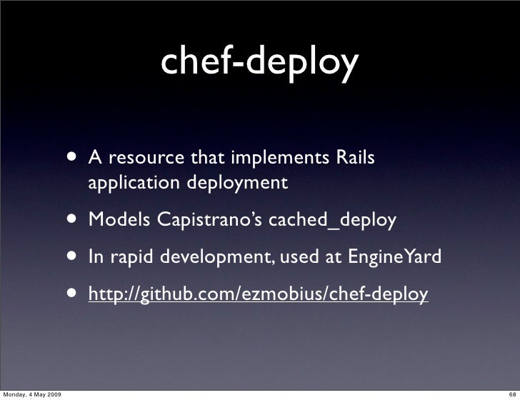 Running The Show Configuration Management With Chef ...