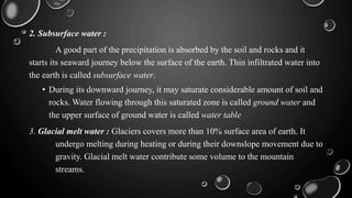 Running water as an agent of Erosion | PPTX